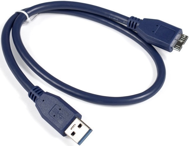 Кабель USB3.0 (M) - USB3.0 microB (M), 0.5м, ExeGate EX-CC-USB3-AMmicroBM9P-0.5 EX284935RUS, синий