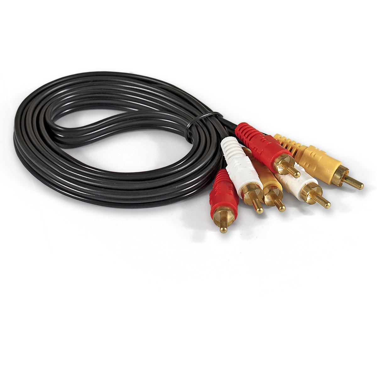 Кабель 3xRCA (M) - 3xRCA (M) ExeGate EX-CCV-539-1.5 EX284947RUS, 1.5м, черный
