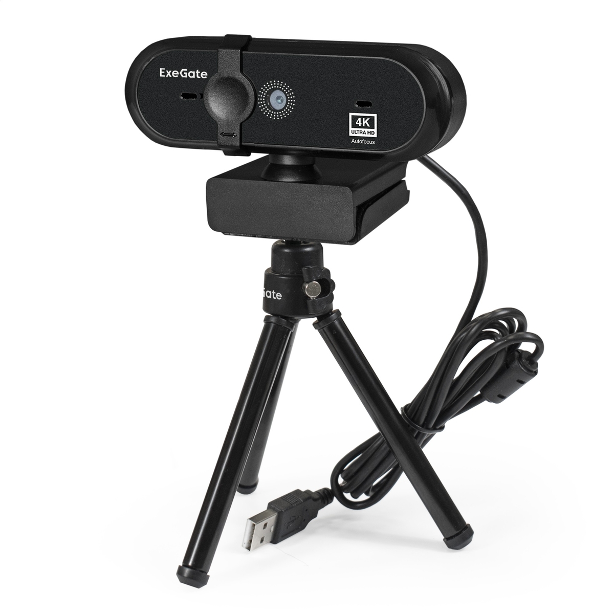 WEB камера ExeGate Stream HD 4K PRO UHD T-Tripod EX287383RUS черный