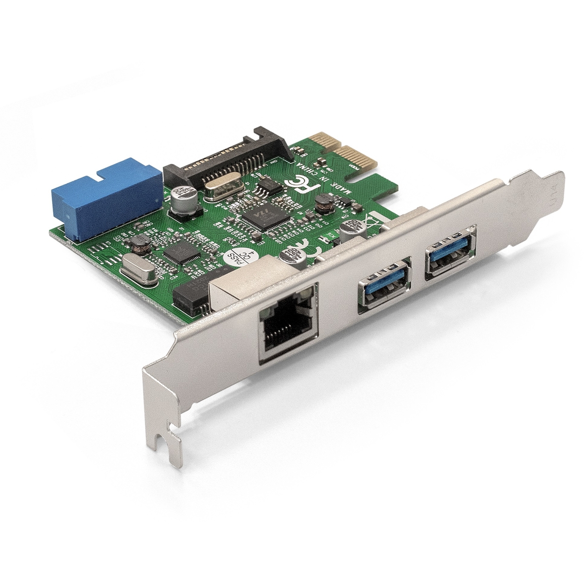 Сетевая карта ExeGate EXE-362 EX290278RUS, 1Gbps, 2xUSB3.0 ext. + 1xUSB3.0 int, PCI-Ex1