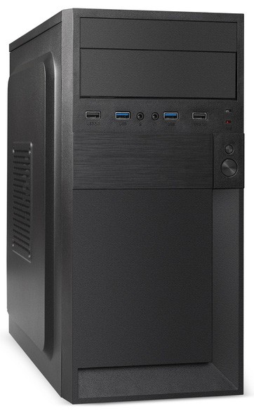 Корпус ExeGate BAA-105U2-01 EX291144RUS, черный, без БП, mATX