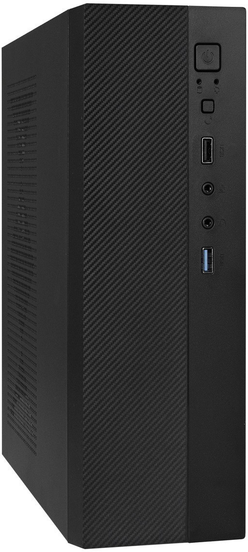 Корпус ExeGate MI-301U/1U-F250S EX291269RUS, черный, 250Вт, mATX