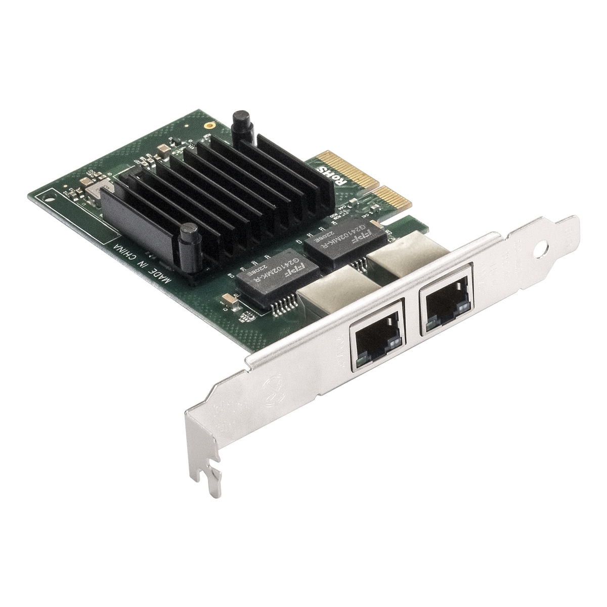Сетевая карта ExeGate EXE-I350-T2V2 EX292506RUS, 1Gbps, PCI-Ex4