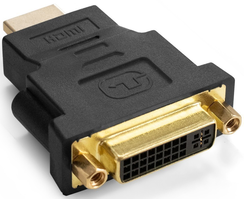 Переходник HDMI (M) - DVI (F) ExeGate EX-HDMI-DVI-3 EX294729RUS, черный