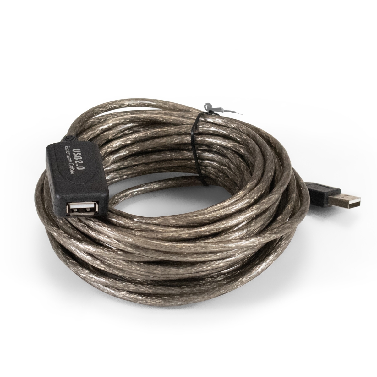 Кабель удлинитель USB2.0 (M) - USB2.0 (F), 10м, ExeGate EX-UAE-AMAF-10.0 EX294767RUS, черный