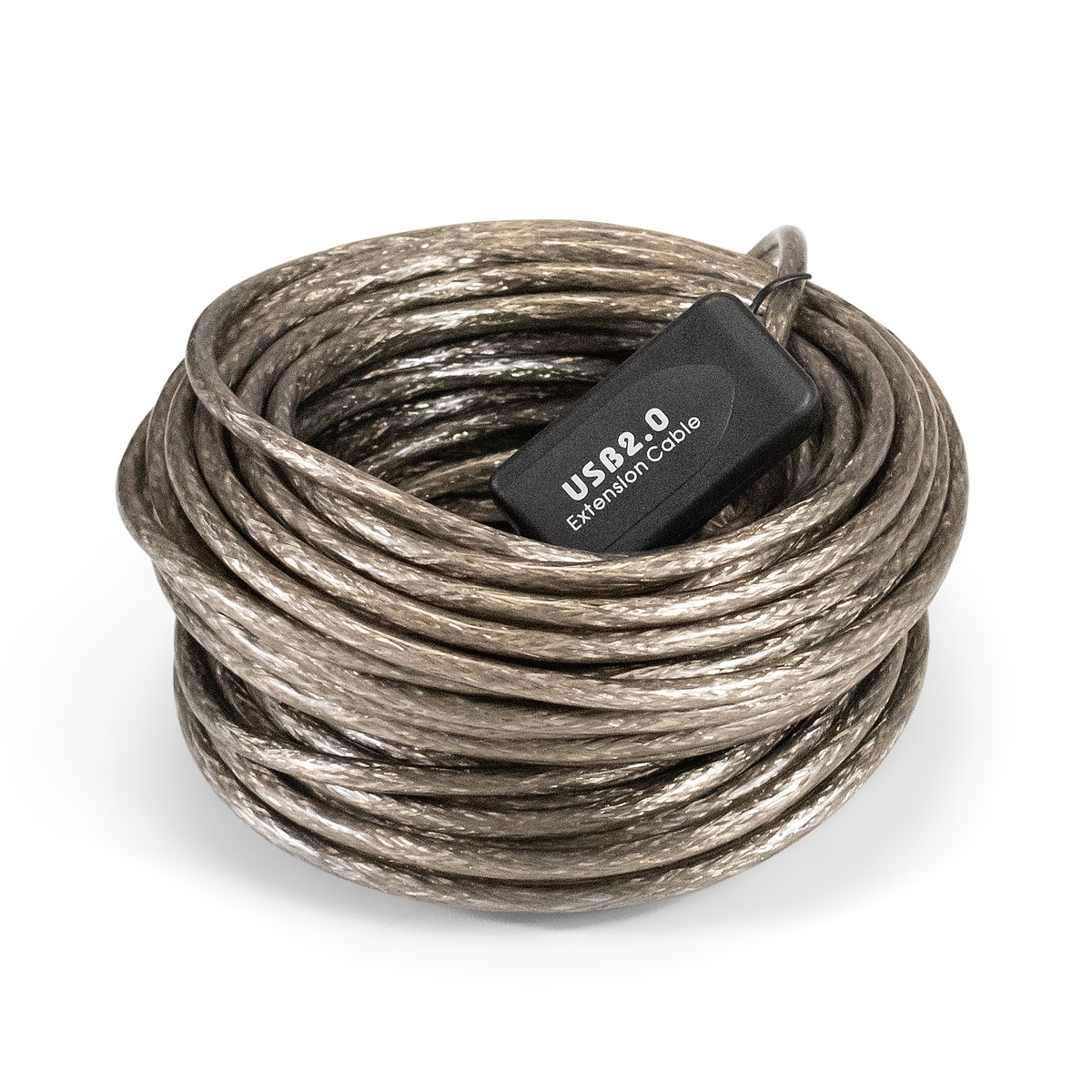 Кабель удлинитель USB2.0 (M) - USB2.0 (F), 15м, ExeGate EX-UAE-AMAF-15.0 EX294768RUS, черный