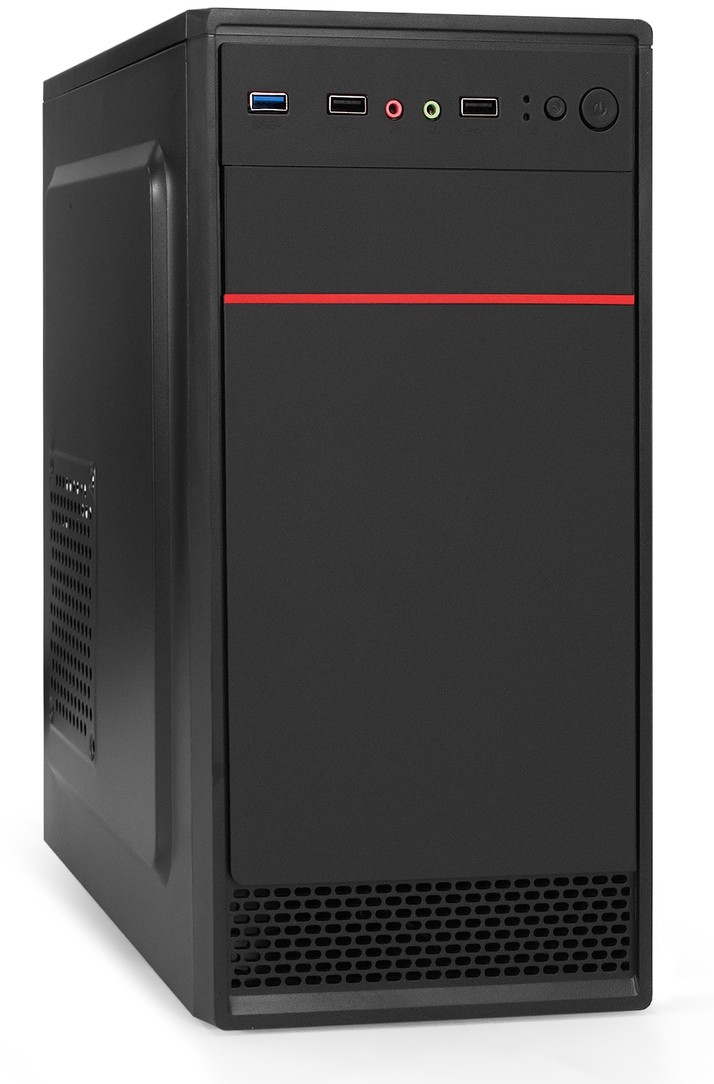 Корпус ExeGate MA-401-XP500 EX295158RUS, черный, 500Вт, mATX