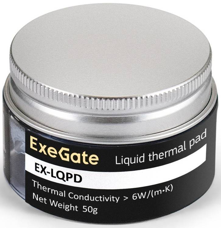 Термоплощадка ExeGate EX-LQPD EX296178RUS 6Вт/м*К, 50г