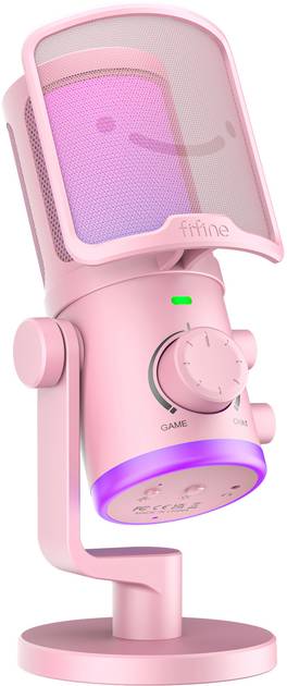 Микрофон FIFINE AM6P, розовый