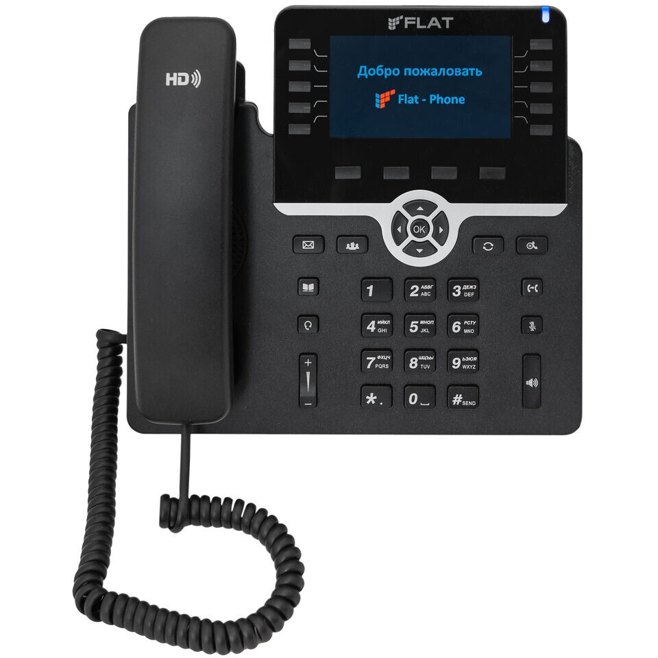 IP-Телефон Флат Flat-Phone-B10/RU, черный