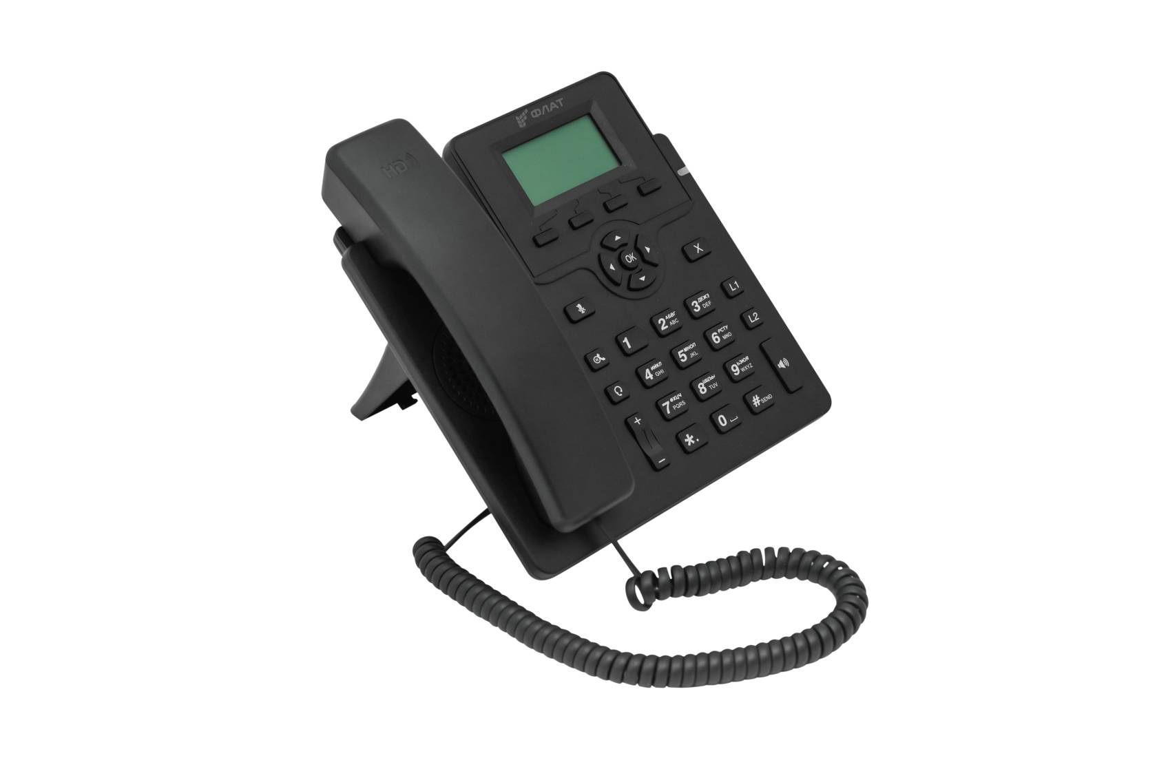 IP-Телефон Флат Flat-Phone-C10/RU, черный