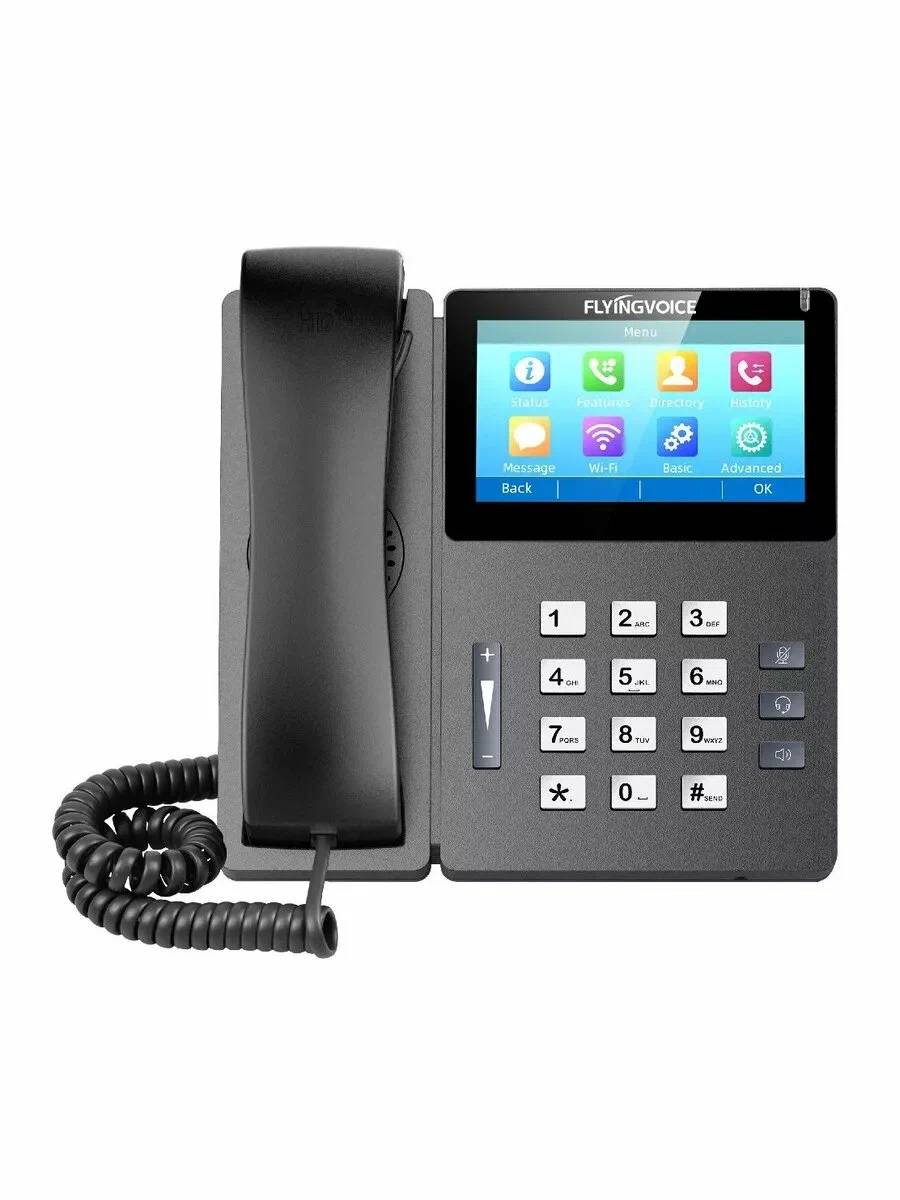 Телефон IP Flyingvoice FIP15G Plus, черный