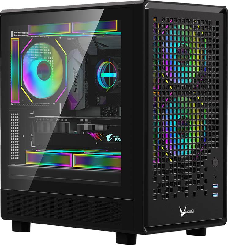 Корпус Formula Air Mesh G2 Black, без БП, mATX