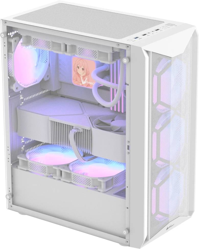 Корпус Formula AIR POWER G1 PLUS White, без БП, ATX
