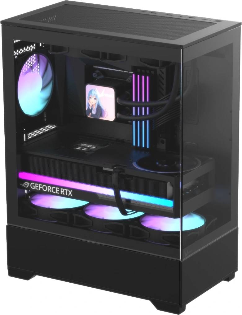 Корпус Formula Crystal Z1 Plus AR V2 Black, без БП, ATX
