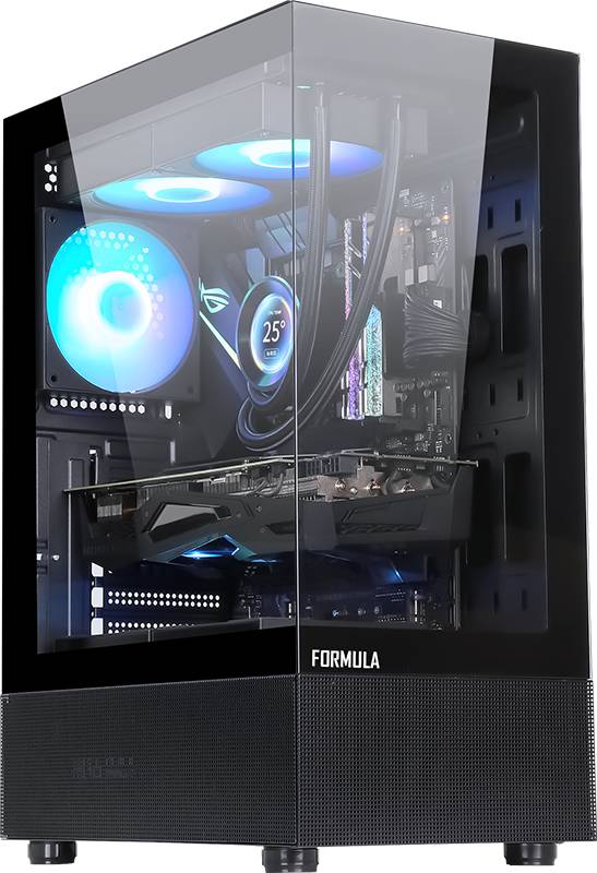 Корпус Formula Crystal Z1 PLUS Black, без БП, ATX