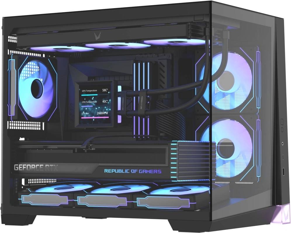 Корпус Formula Crystal Z4M Plus Black, без БП, mATX