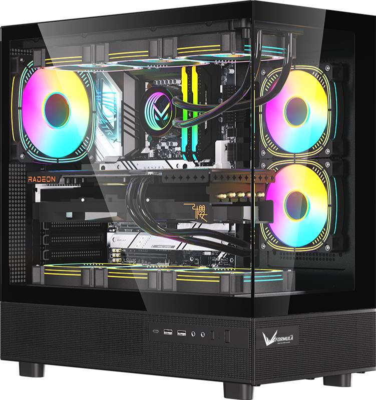 Корпус Formula Crystal Z8 Floe Black без БП, ATX