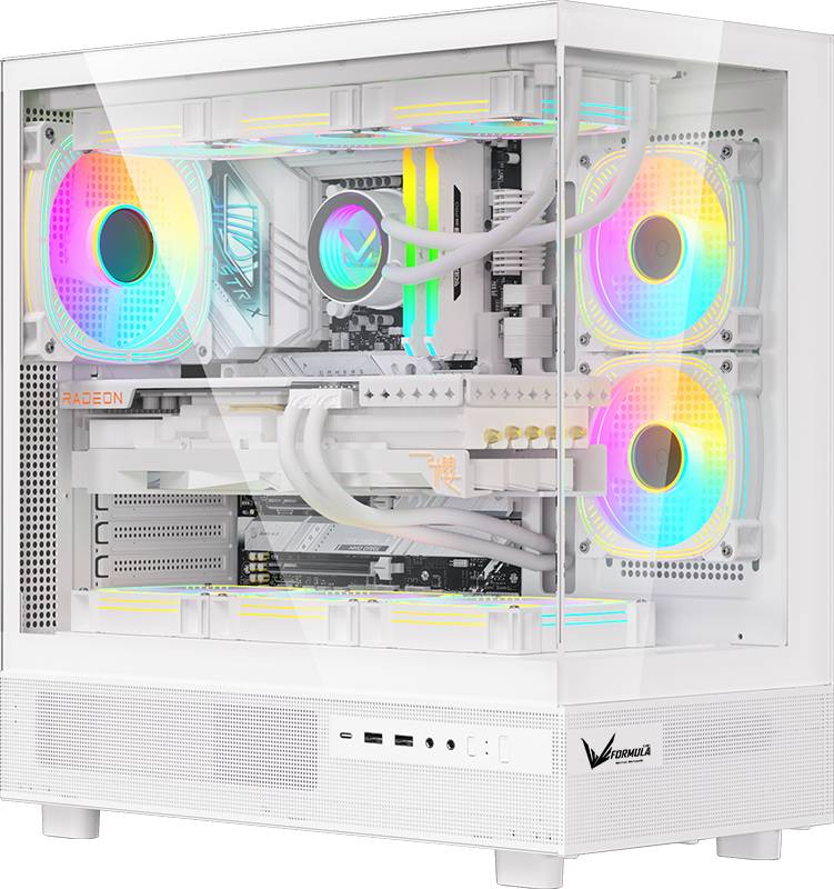 Корпус Formula Crystal Z8 White, без БП, ATX