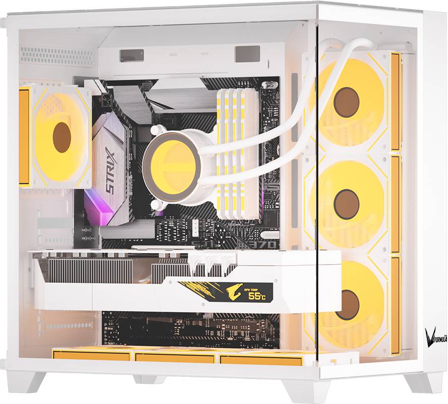 Корпус Formula Crystal Z9 White, без БП, ATX