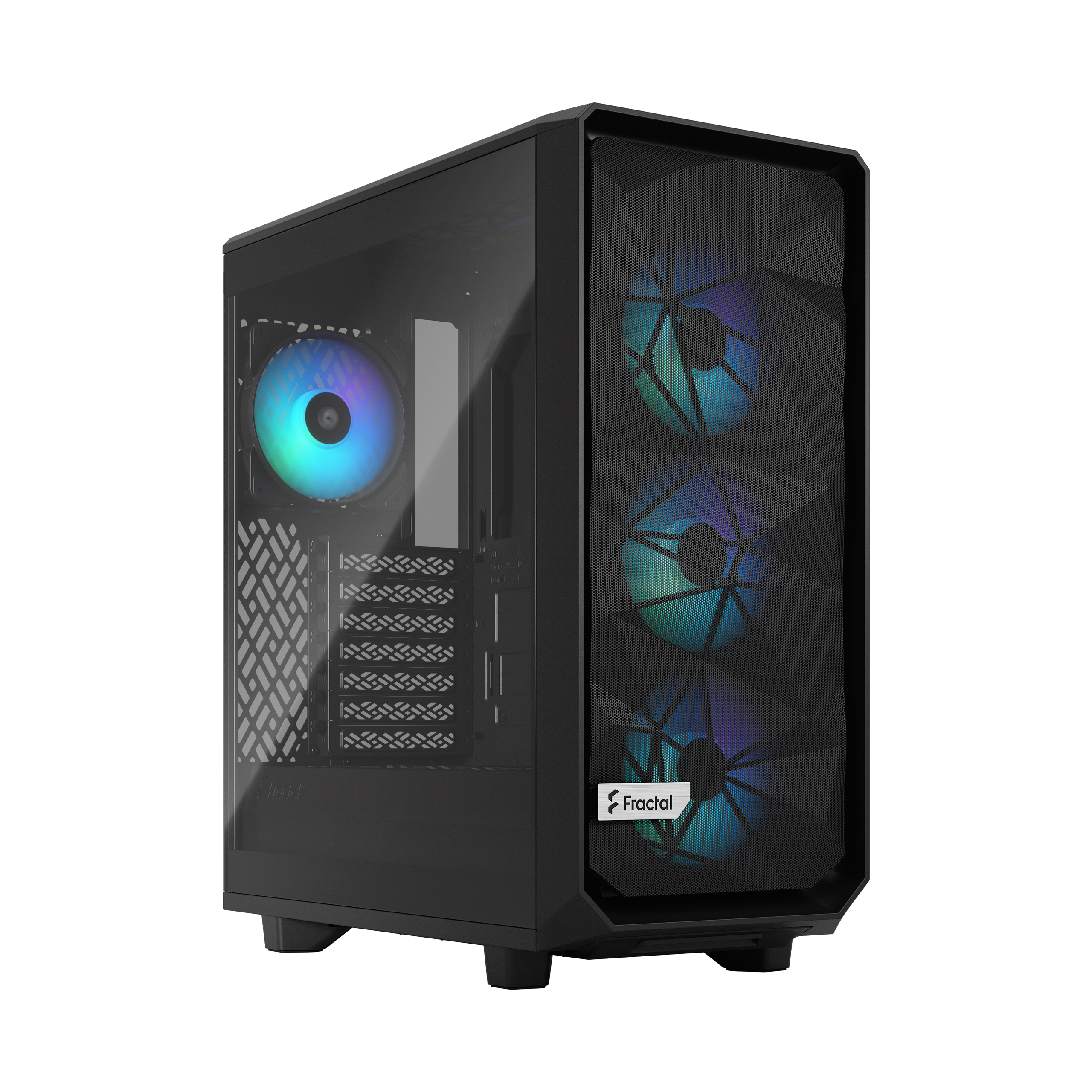 Корпус Fractal Design Meshify 2 Compact Lite RGB Black TG Light Tint FD-C-MEL2C-05, без БП, ATX