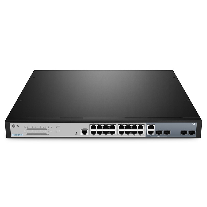 Коммутатор FS S3260-16T4FP, 16xLAN 1Gbps, 2xSFP 1Gbps, 2xCombo (1Gbps/SFP)