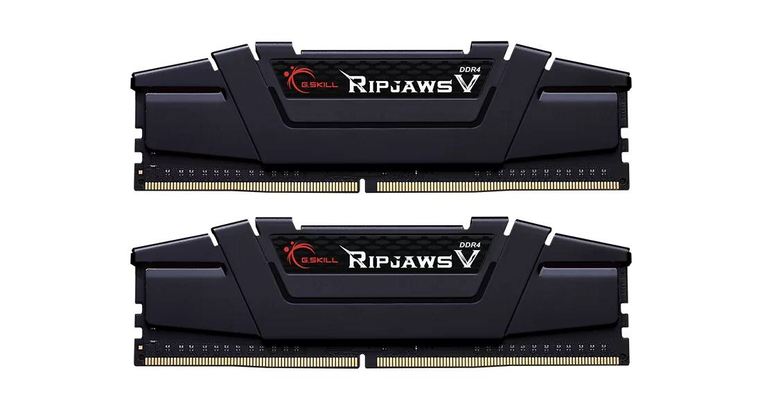 Оперативная память 32Gb G.Skill Ripjaws V Black F4-4266C19D-32GVK, DDR IV, PC-34100, 4266MHz, kit 2x16Gb
