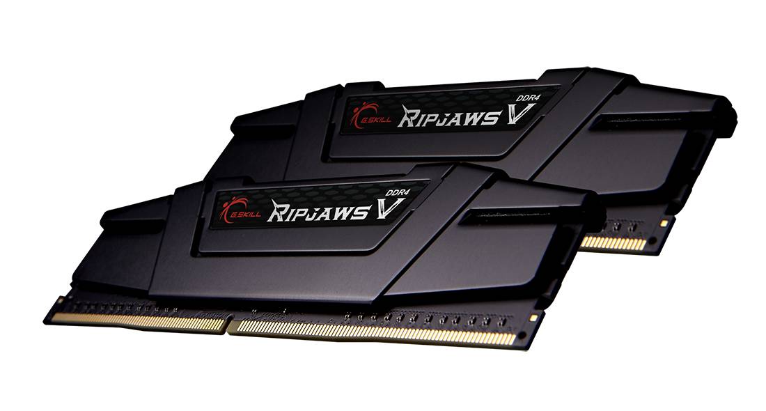 Оперативная память 32Gb G.Skill Ripjaws V Black F4-4400C19D-32GVK, DDR IV, PC-35200, 4400MHz, kit 2x16Gb