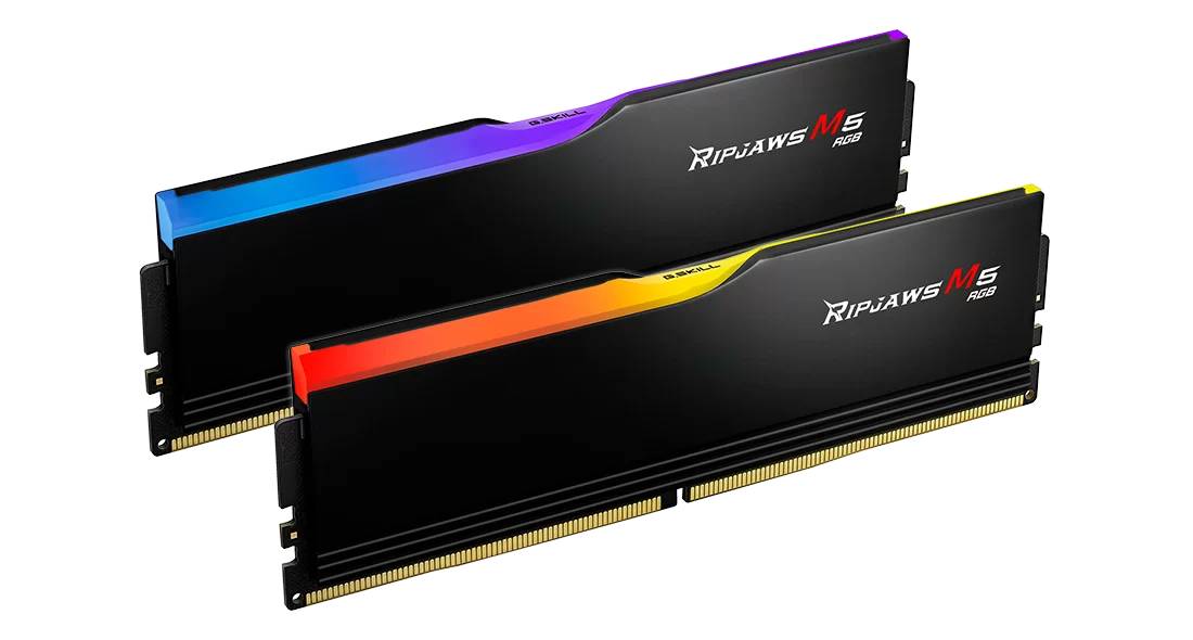 Оперативная память 32Gb G.Skill Ripjaws M5 RGB Black F5-5600J4645A16GX2-RM5RK, DDR V, PC-44800, 5600MHz, kit 2x16Gb