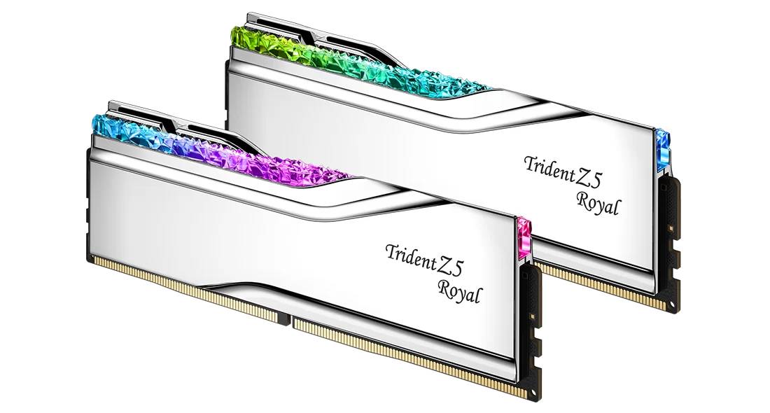Оперативная память 32Gb G.Skill Trident Z5 Royal F5-6400J3239G16GX2-TR5S, DDR V, PC-51200, 6400MHz, kit 2x16Gb