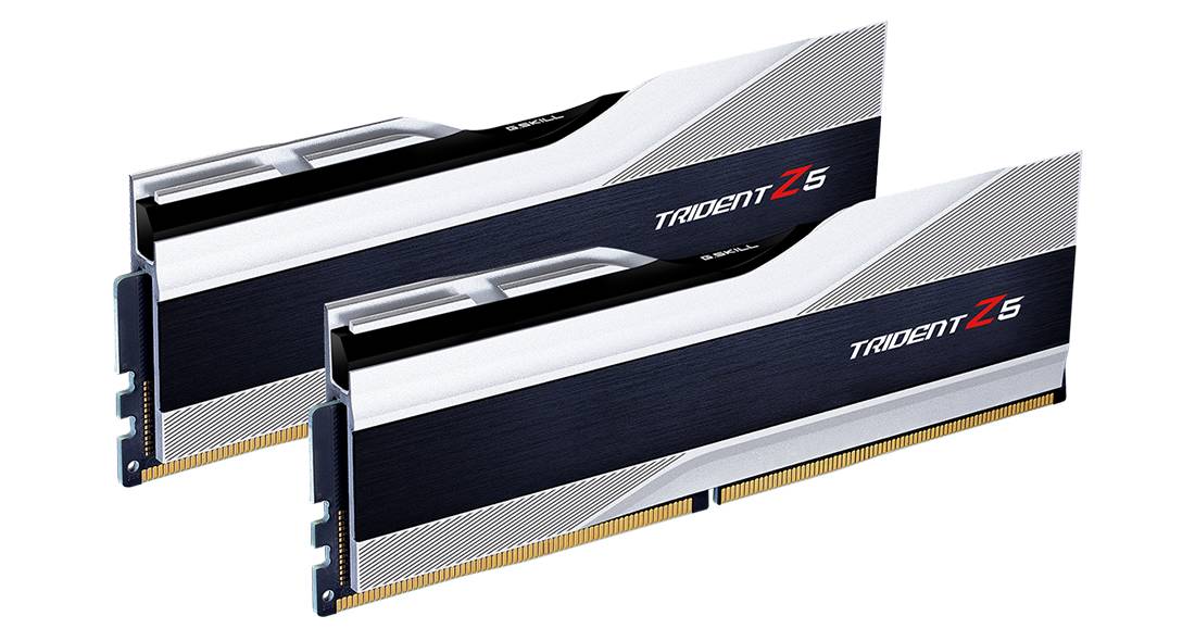 Оперативная память 32Gb G.Skill Trident Z5 Silver F5-6400J3239G16GX2-TZ5S, DDR V, PC-51200, 6400MHz, kit 2x16Gb