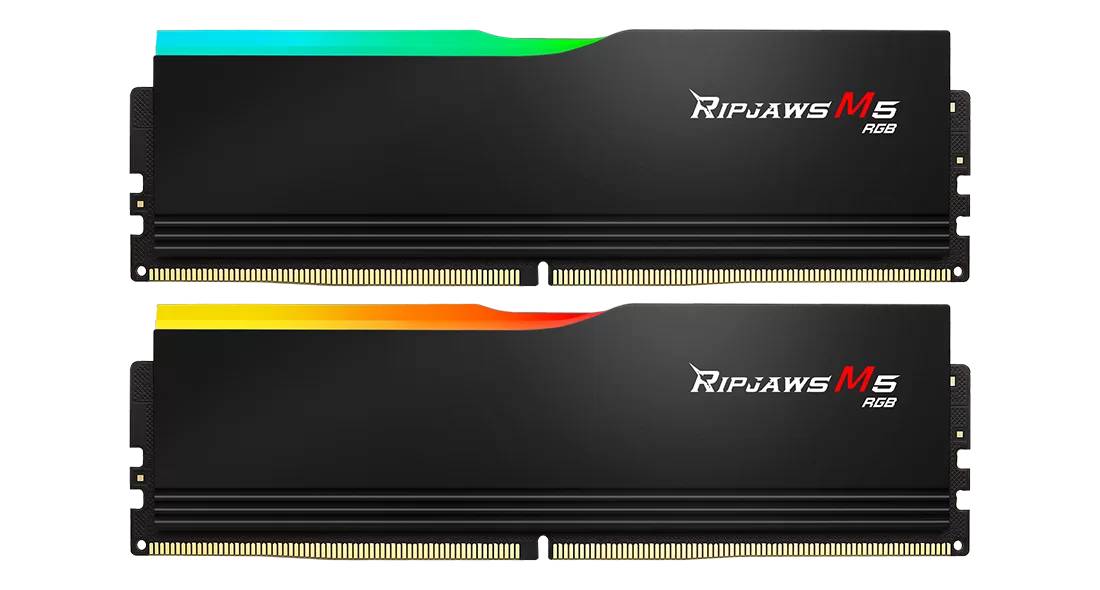 Оперативная память 32Gb G.Skill Ripjaws M5 RGB Black F5-6400J3648F16GX2-RM5RK, DDR V, PC-51200, 6400MHz, kit 2x16Gb