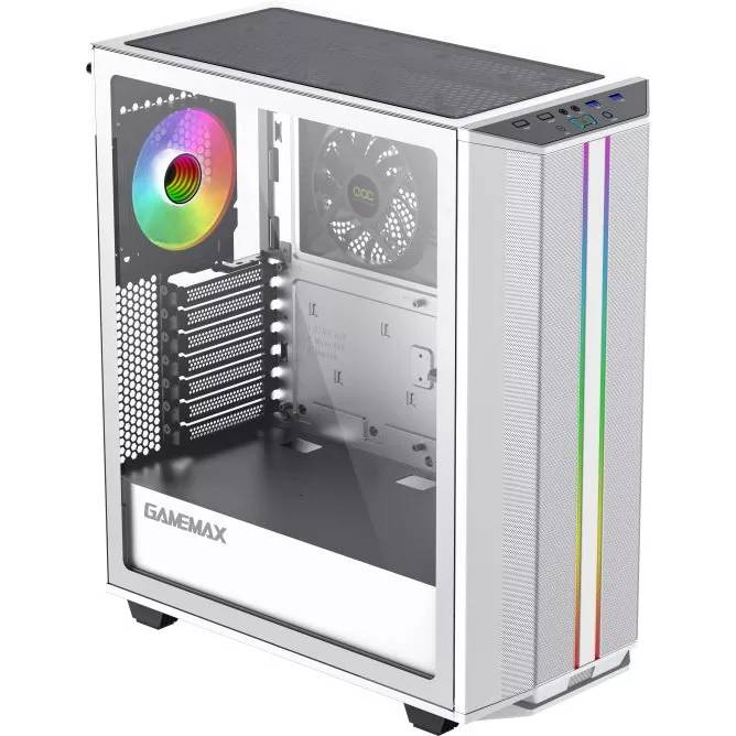 Корпус GameMax Precision White, без БП, ATX