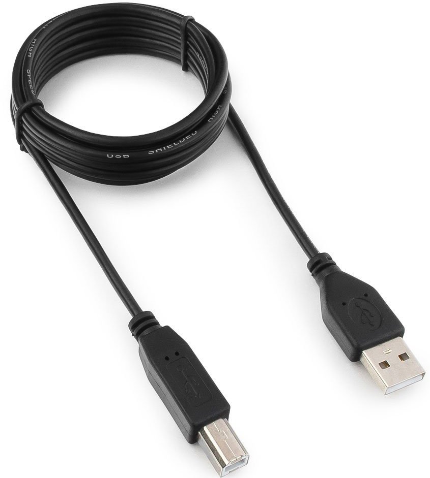 Кабель USB2.0 (AM) - USB2.0 (BM), 1.8м, Гарнизон GCC-USB2-AMBM-1.8M