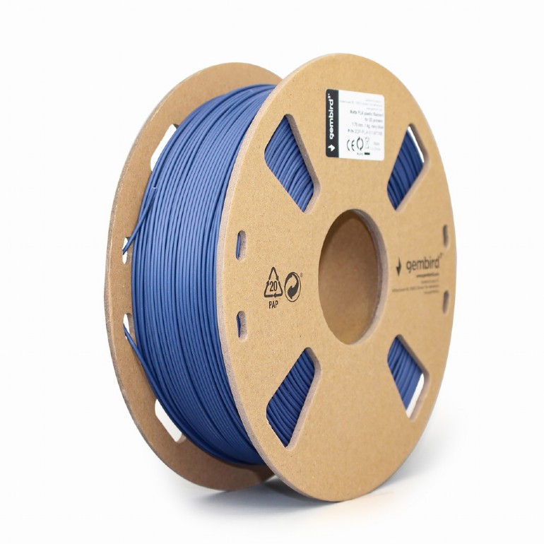 Филамент Gembird 3DP-PLA-01-MTNB, 1.75 мм, 1 кг, матовый Navy Blue