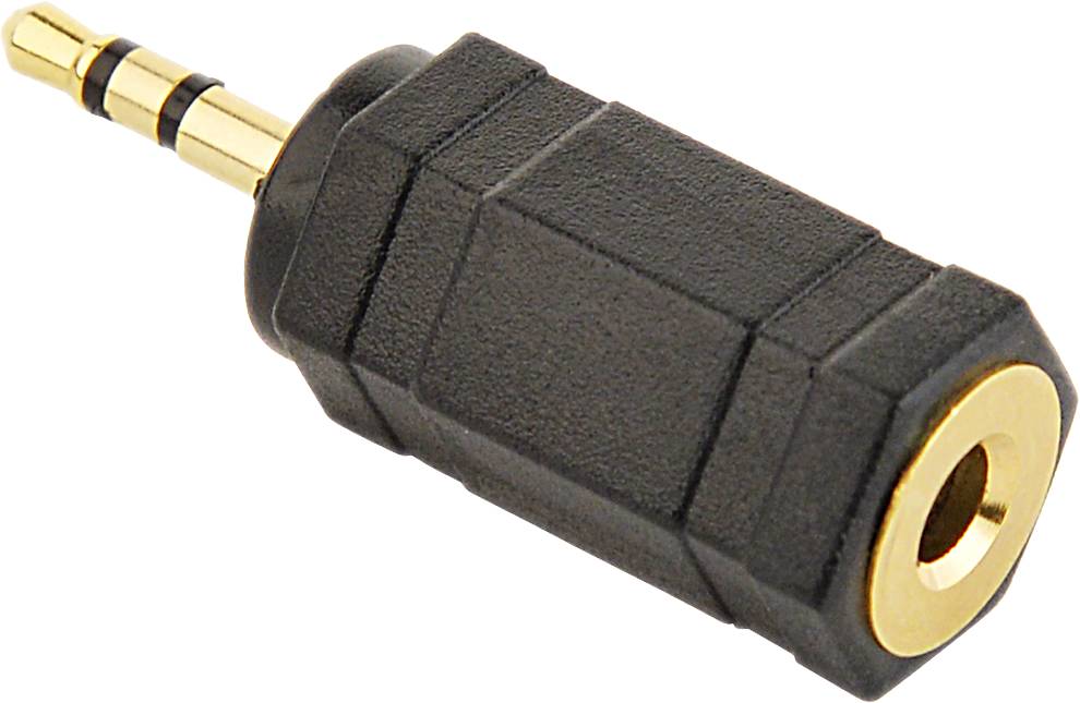 Переходник Jack2.5 (M) - Jack3.5 (F) Gembird/Cablexpert A-3.5F-2.5M, черный