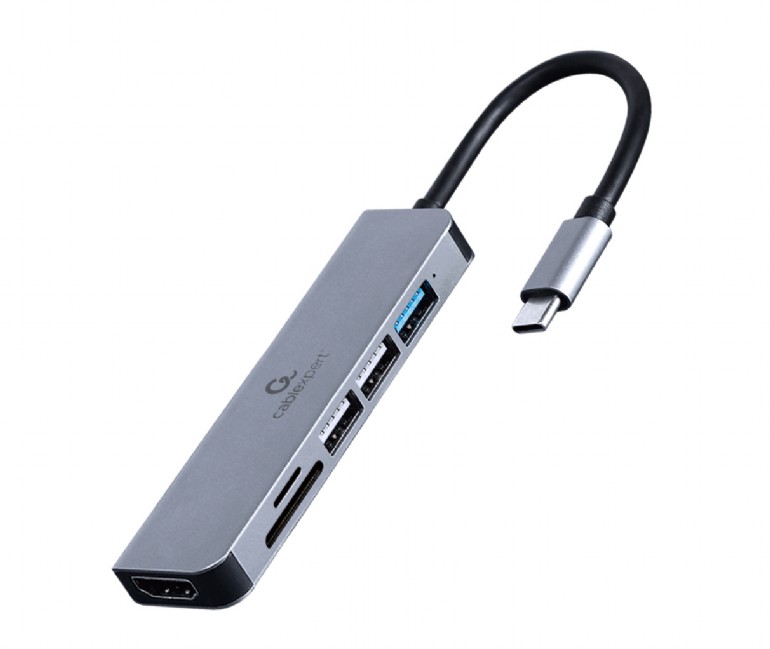 Док-станция Gembird/CablExpert A-CM-COMBO6-02, USB-C