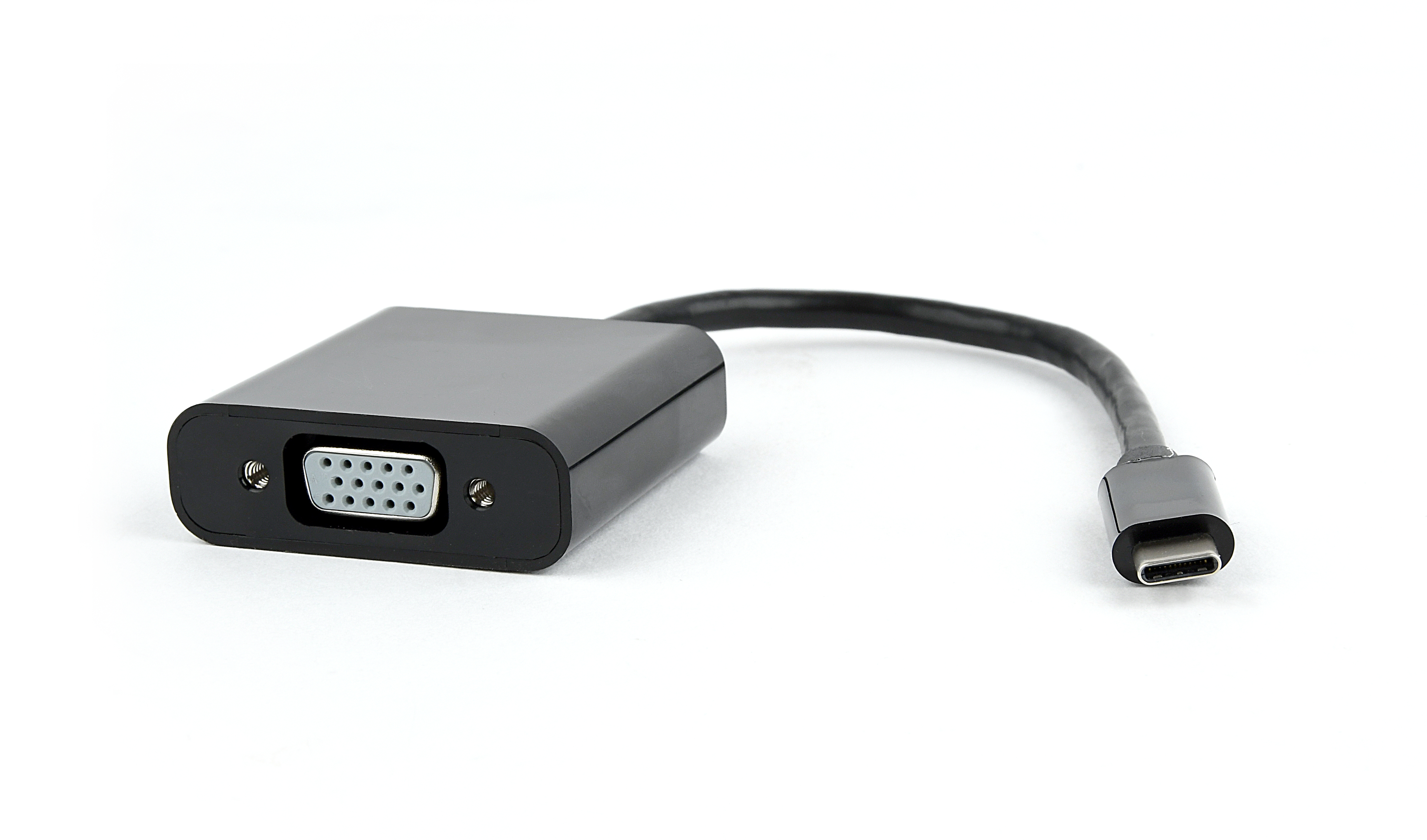 Кабель адаптер USB Type-C (M) - VGA (F) Gembird/Cablexpert AB-CM-VGAF-01, черный