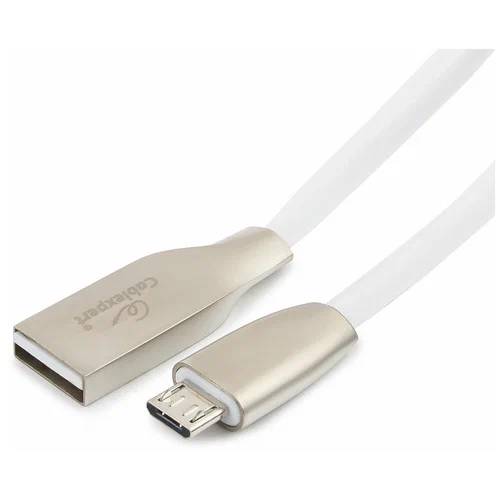 Кабель USB2.0 (M) - microUSB2.0 (M), 1.8м, Gembird/Cablexpert CC-G-mUSB01W-1.8M, белый