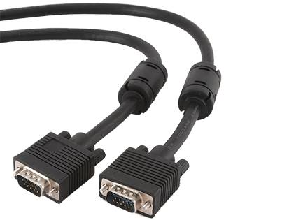 Кабель D-SUB (15M) - D-SUB (15M), 10м, Gembird/Cablexpert CC-PPVGA-10M-B, фильтры
