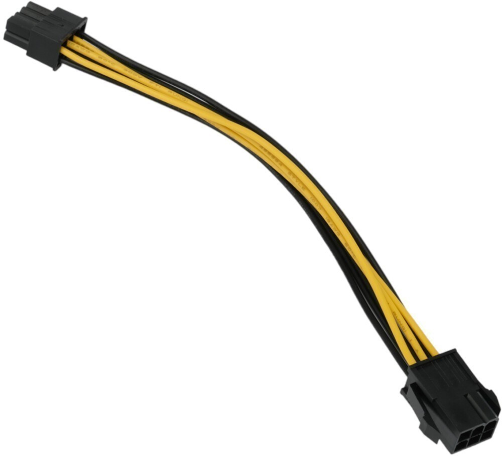 Переходник питания видеокарт 6-pin PCI-E (M) - 8-pin PCI-E (F) Gembird/Cablexpert CC-PSU-68-20CM