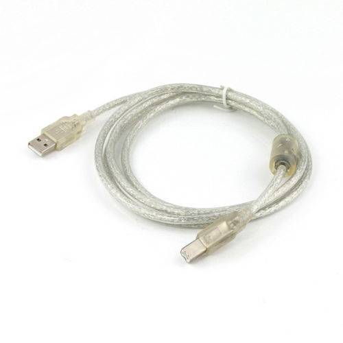 Кабель USB2.0 (AM) - USB2.0 (BM), 1.8м, Gembird/Cablexpert CCF-USB2-AMBM-TR-6, прозрачный