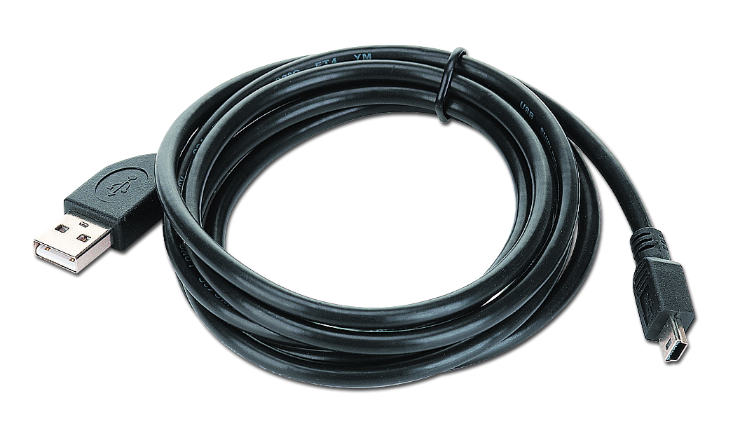 Кабель USB2.0 (M) - miniUSB2.0 (M), 1.8м, Gembird/Cablexpert CCP-USB2-AM5P-6, черный