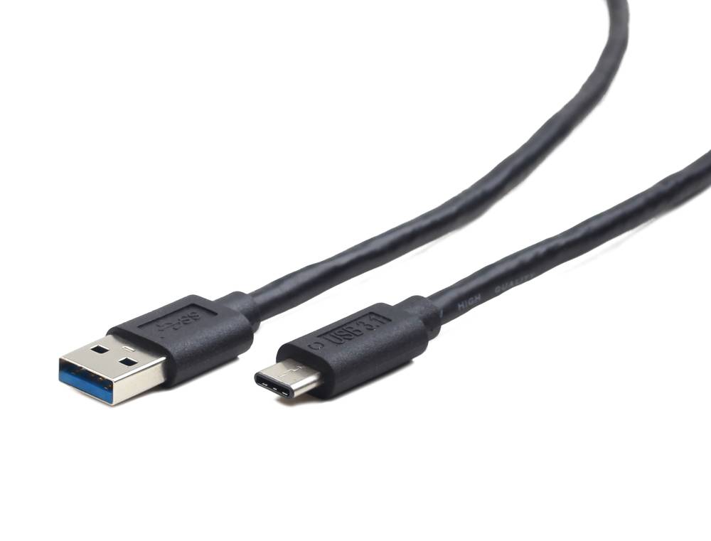 Кабель USB3.0 (M) - USB3.0 Type-C (M), 0.1м, Gembird/Cablexpert CCP-USB3-AMCM-0.1M, черный