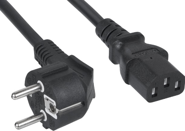 Кабель компьютер - сеть 220V, 1.5м, Gembird/Cablexpert PC-186-1.5