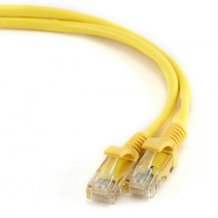 Патч-корд 10м, UTP cat.5e, Gembird/Cablexpert PP12-10M/Y, желтый