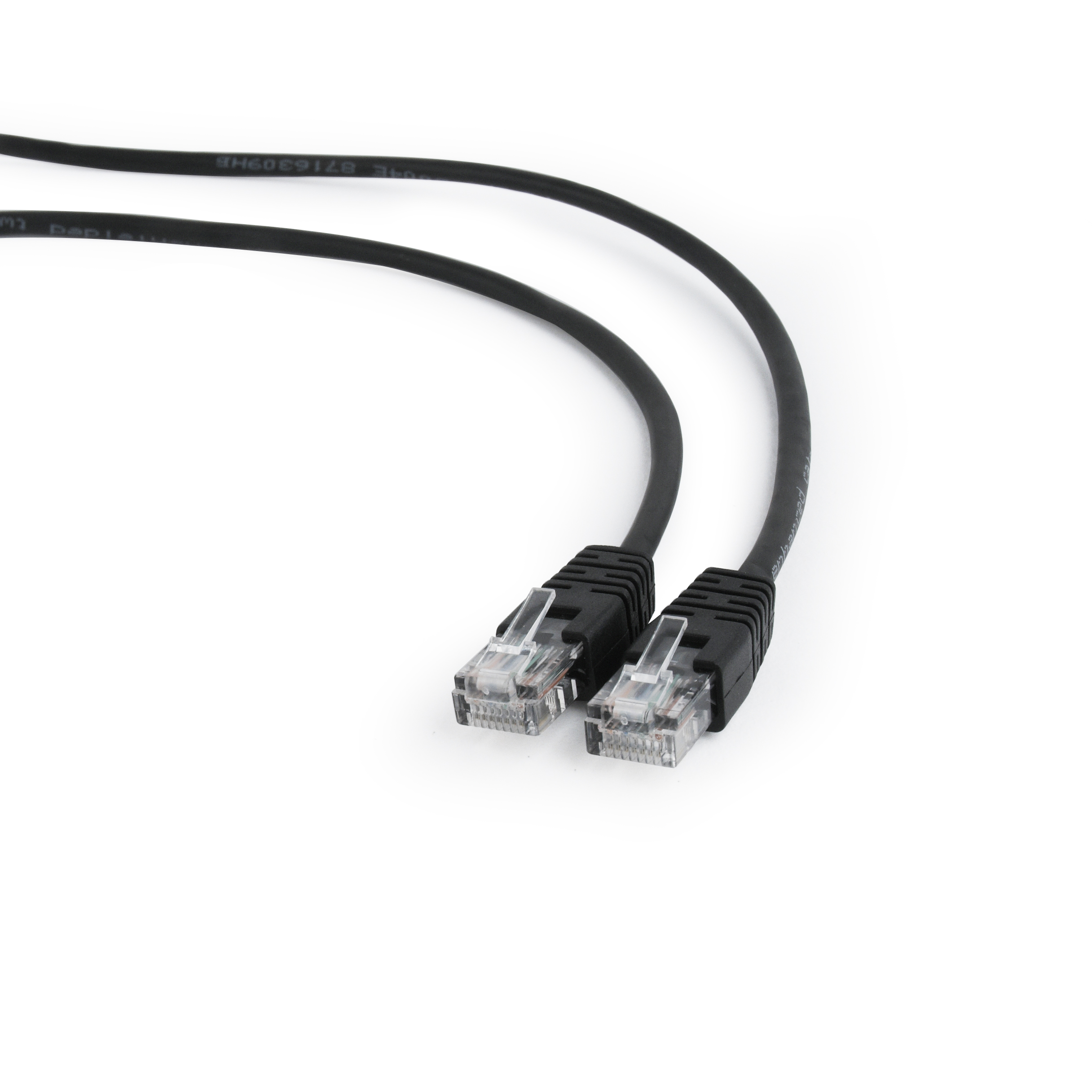 Патч-корд 1м, UTP cat.5e, Gembird/Cablexpert PP12-1M/BK, черный