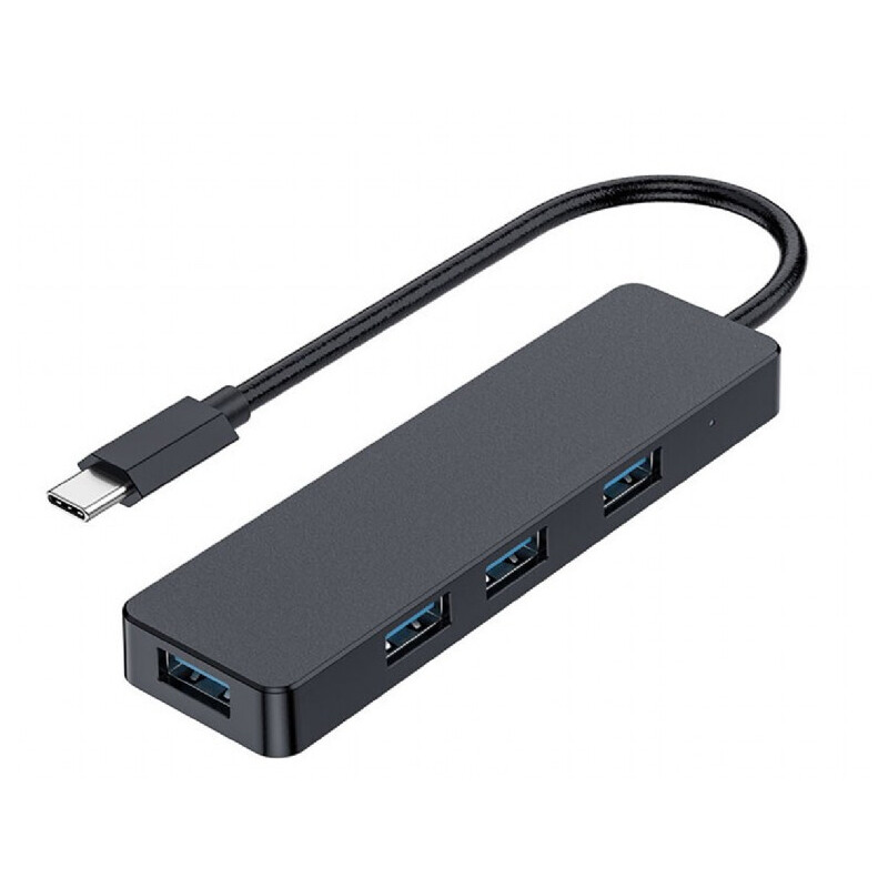 Разветвитель USB Type-С Gembird UHB-CM-U3P4-01, Black, 4xUSB3.1