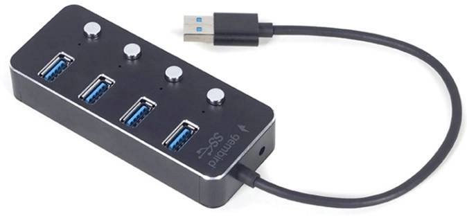 Разветвитель USB Hub Gembird UHB-U3P4P-01, USB3.0, 1in - 4out
