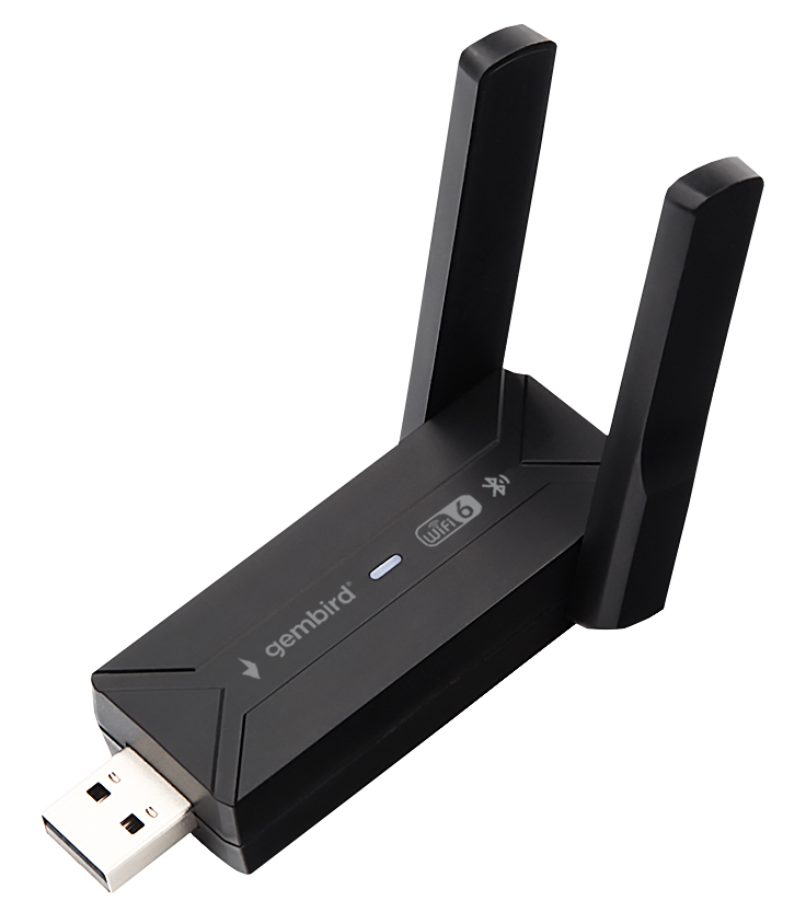 Сетевая карта Wi-Fi, Gembird WNP-UA-013, 2.4/5GHz, 900MBps, Bluetooth 5.4, USB